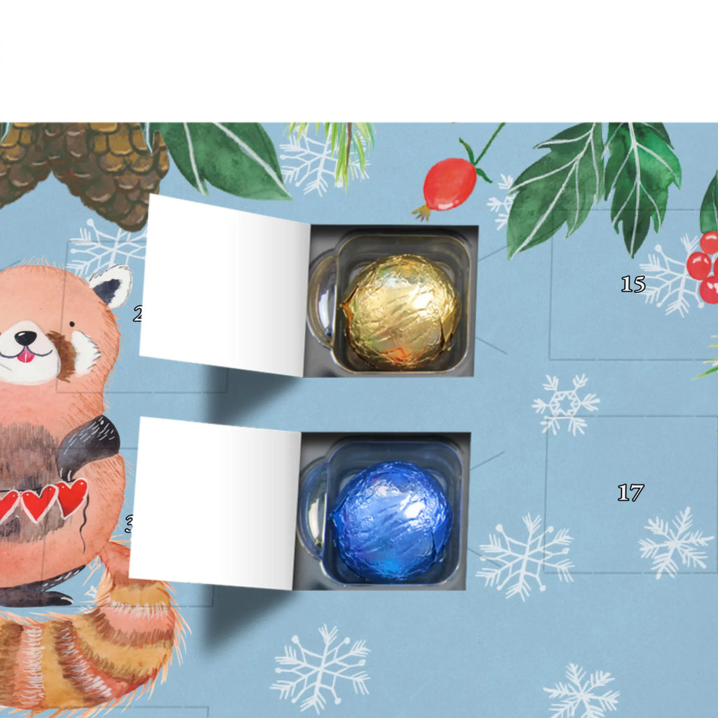 Personalisierter Schoko Adventskalender Roter Panda Personalisierter Adventskalender, Adventskalender mit Namen, Tiermotive, Gute Laune, lustige Sprüche, Tiere, Panda, Liebe, Rot, Herz, Liebling, Lieblingsmensch