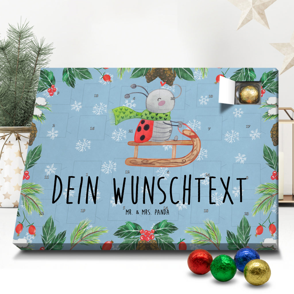 Personalisierter Schoko Adventskalender Smörle Rodeln Personalisierter Adventskalender, Adventskalender mit Namen, Winter, Weihnachten, Weihnachtsdeko, Nikolaus, Advent, Heiligabend, Wintermotiv, Schlittenfahren, Smörle, Marzipan