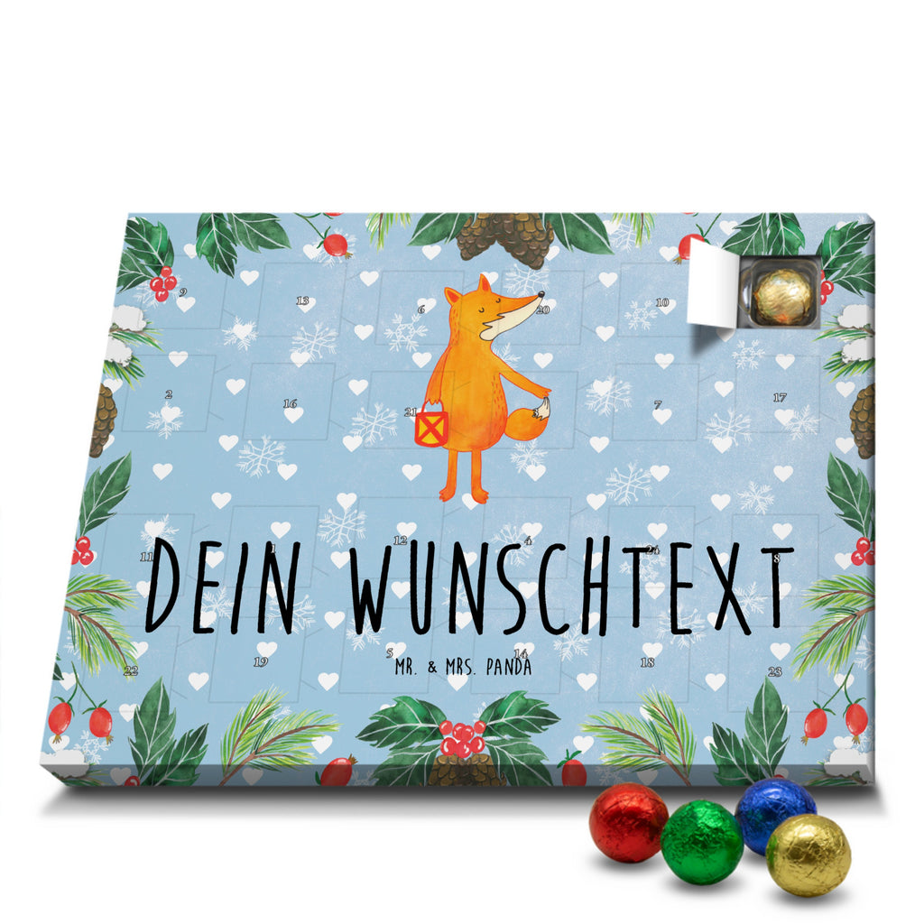 Personalisierter Schoko Adventskalender Fuchs Laterne Personalisierter Adventskalender, Adventskalender mit Namen, Fuchs, Füchse, Spruch trösten, Liebeskummer Spruch, Laterne, Sankt Martin, Laternenumzug, Aufmuntern, Cäsar Otto Hugo Flaischlen