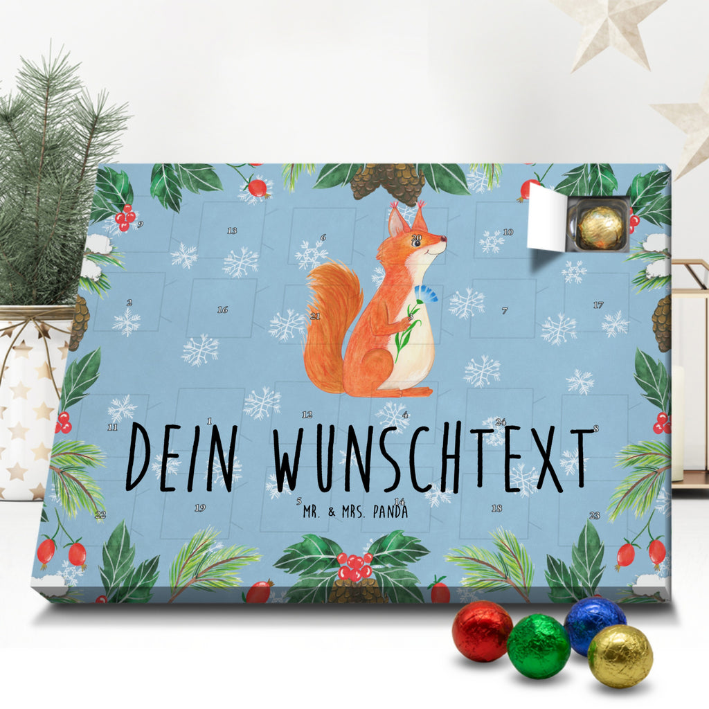 Personalisierter Schoko Adventskalender Eichhörnchen Blume Personalisierter Adventskalender, Adventskalender mit Namen, Tiermotive, Gute Laune, lustige Sprüche, Tiere, Eichhörnchen, Eichhorn, Spruch positiv, Lachen, Spaß, Motivation Sprüche, Motivation Bilder, glücklich Spruch, Spruch Deko