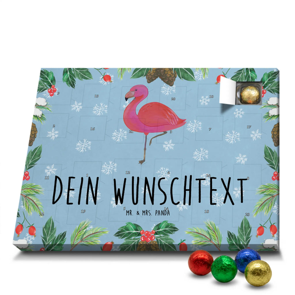 Personalisierter Schoko Adventskalender Flamingo Classic Personalisierter Adventskalender, Adventskalender mit Namen, Flamingo, Einzigartig, Selbstliebe, Stolz, ich, für mich, Spruch, Freundin, Freundinnen, Außenseiter, Sohn, Tochter, Geschwister