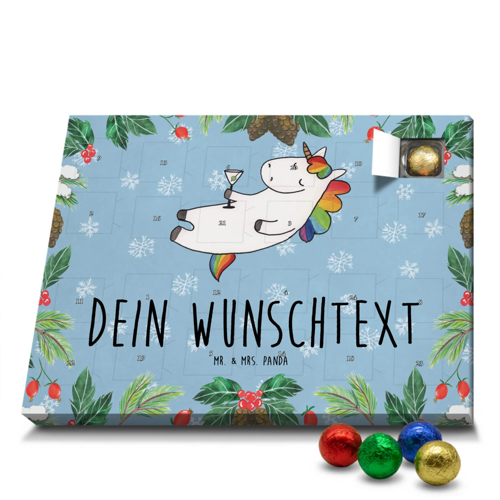 Personalisierter Schoko Adventskalender Einhorn Cocktail Personalisierter Adventskalender, Adventskalender mit Namen, Einhorn, Einhörner, Einhorn Deko, Pegasus, Unicorn, Party, Spaß, Feiern, Caipirinha, Rum, Cuba Libre, Sekt, Freundin, Geburtstag, lustig, witzig, Spruch, Glitzer