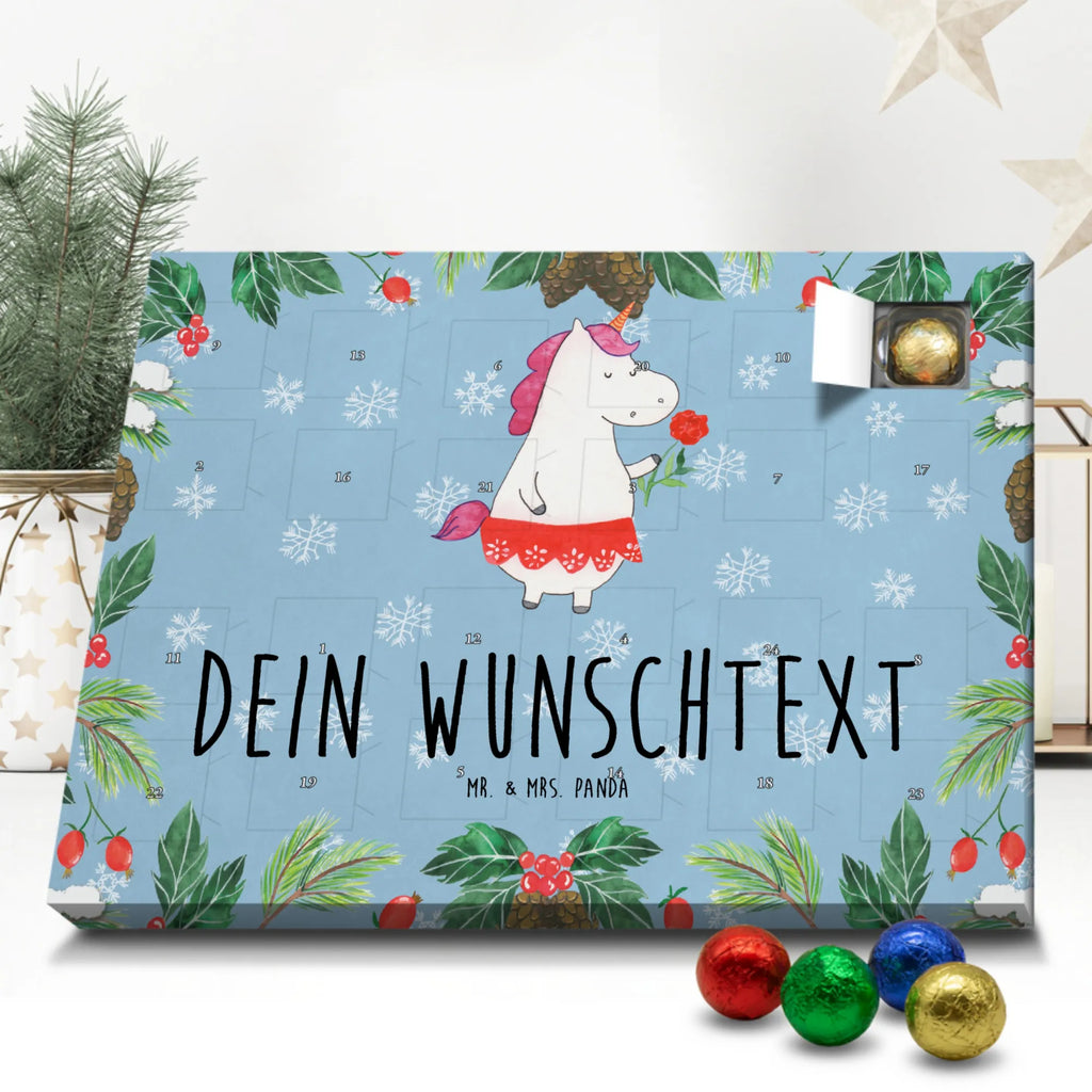 Personalisierter Schoko Adventskalender Einhorn Dame Personalisierter Adventskalender, Adventskalender mit Namen, Einhorn, Einhörner, Einhorn Deko, Pegasus, Unicorn, Dame, Lady, feine Dame, Freundin, Frau, Bachelor, Bachelorette, Abfuhr, Schluss machen, Trennung