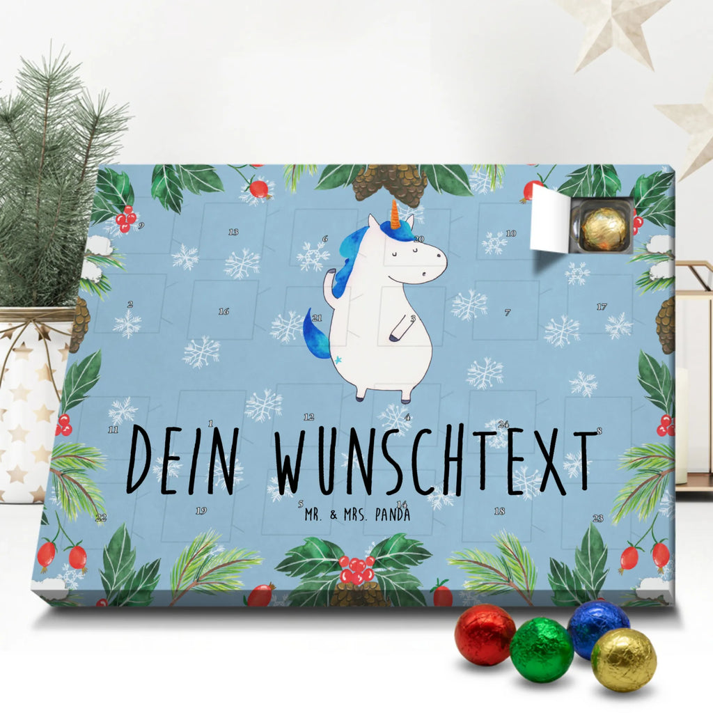 Personalisierter Schoko Adventskalender Einhorn Mann Personalisierter Adventskalender, Adventskalender mit Namen, Einhorn, Einhörner, Einhorn Deko, Pegasus, Unicorn, cool, Mann, Freundin, Familie, bester Freund, BFF, Party, hübsch, beste