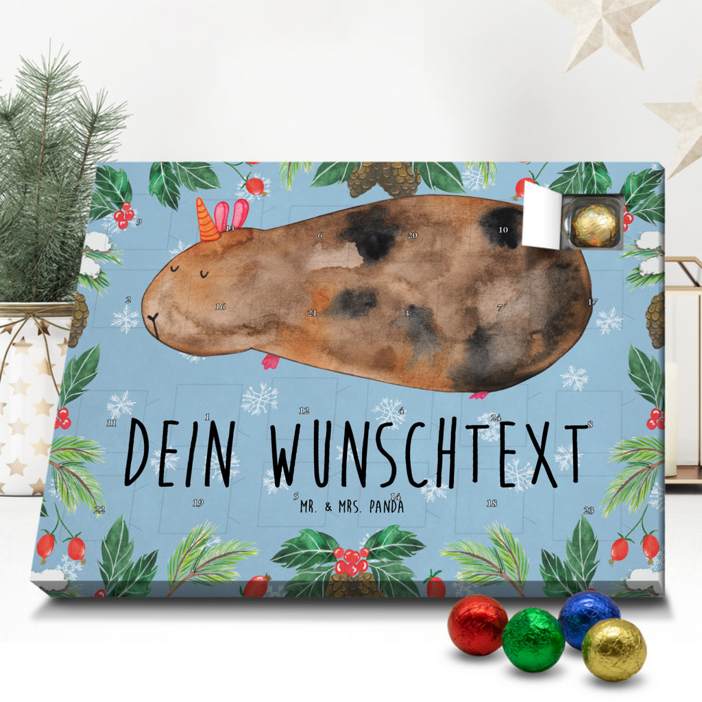 Personalisierter Schoko Adventskalender Einhorn Meerschweinchen Personalisierter Adventskalender, Adventskalender mit Namen, Einhorn, Einhörner, Einhorn Deko, Pegasus, Unicorn, Meerhörnchen, Meericorn, Meerschwein, Meerschweinchen