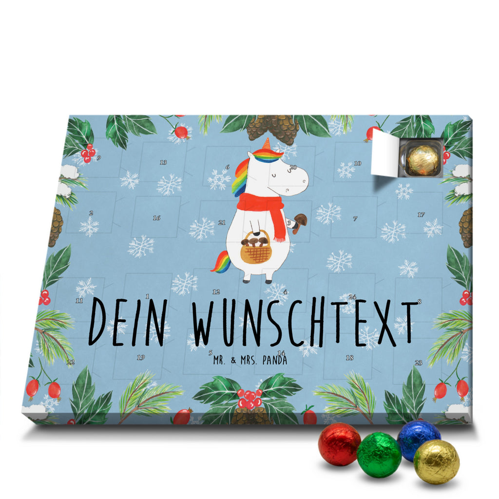 Personalisierter Schoko Adventskalender Einhorn Pilz Personalisierter Adventskalender, Adventskalender mit Namen, Einhorn, Einhörner, Einhorn Deko, Pegasus, Unicorn, Pilze, Pilzsammler, Motivation, Spruch, Liebeskummer