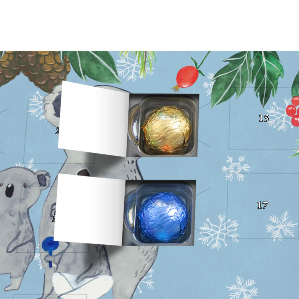 Personalisierter Schoko Adventskalender Koala Familie Personalisierter Adventskalender, Adventskalender mit Namen, Familie, Vatertag, Muttertag, Bruder, Schwester, Mama, Papa, Oma, Opa, Koala, Koalas, Family, Kinder, Geschwister, Familienleben