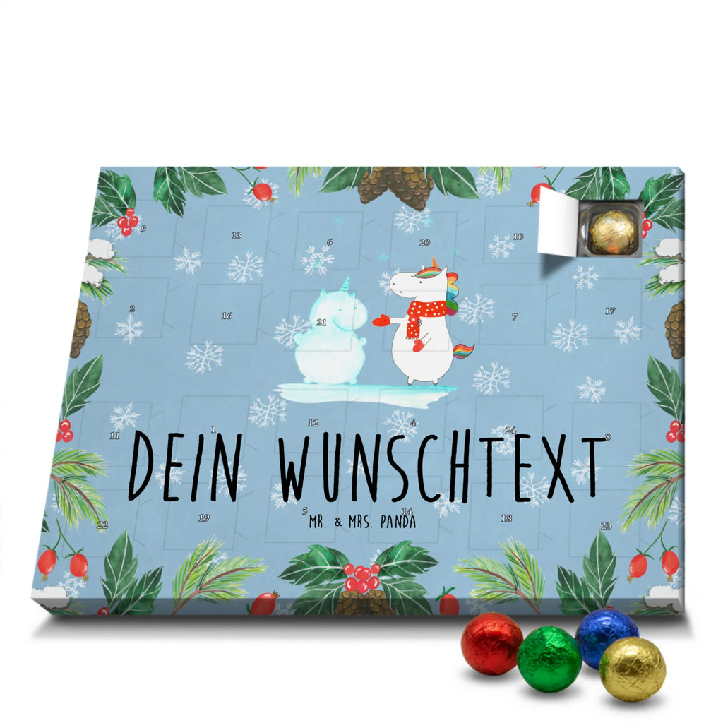 Personalisierter Schoko Adventskalender Einhorn Schneemann Personalisierter Adventskalender, Adventskalender mit Namen, Einhorn, Einhörner, Einhorn Deko, Pegasus, Unicorn, Schneemann, Winter, Schnee, Kuchen, Weihnachten, kalt, Mütze, Handschuhe, X-Mas