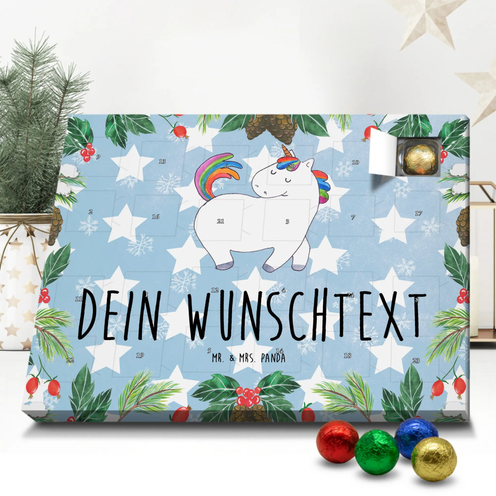 Personalisierter Schoko Adventskalender Einhorn Stolzieren Personalisierter Adventskalender, Adventskalender mit Namen, Einhorn, Einhörner, Einhorn Deko, Pegasus, Unicorn, stolz, anders, bunt, Pferd, Reiter, Reiten, Freundin, Geschenk