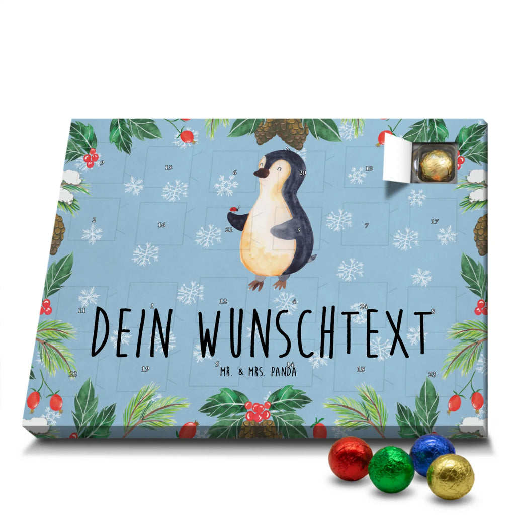 Personalisierter Schoko Adventskalender Pinguin Marienkäfer Personalisierter Adventskalender, Adventskalender mit Namen, Pinguin, Pinguine, Marienkäfer, Liebe, Wunder, Glück, Freude, Lebensfreude