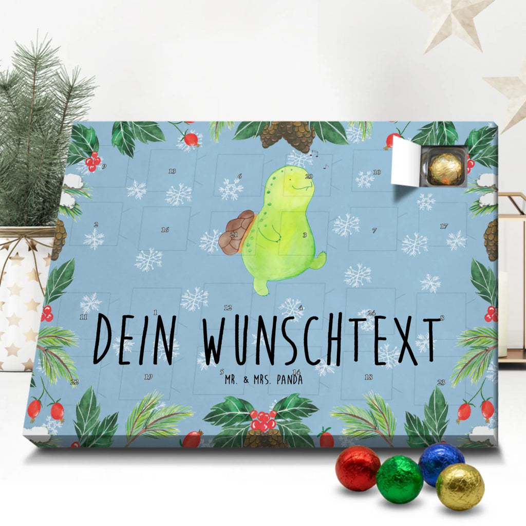 Personalisierter Schoko Adventskalender Schildkröte Pfeifen Personalisierter Adventskalender, Adventskalender mit Namen, Schildkröte, Schildi, Schildkröten, fröhlich, Glück, Motivation, Lebensfreude, Depression, Trennung, Neuanfang