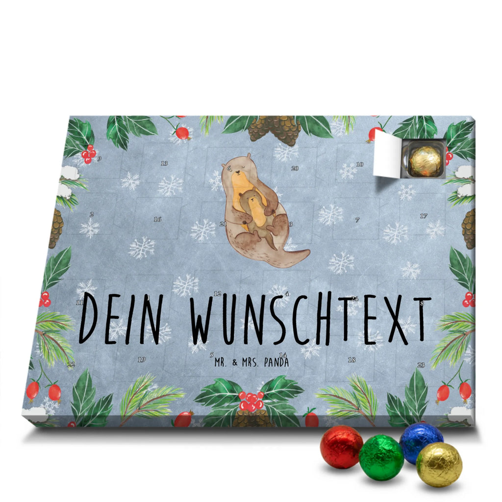 Personalisierter Schoko Adventskalender Otter Kind Personalisierter Adventskalender, Adventskalender mit Namen, Otter, Fischotter, Seeotter, Otter Seeotter See Otter