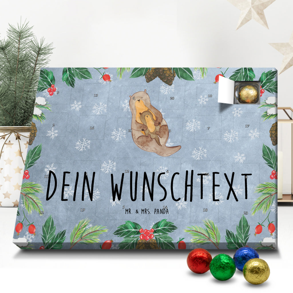 Personalisierter Schoko Adventskalender Otter Kind Personalisierter Adventskalender, Adventskalender mit Namen, Otter, Fischotter, Seeotter, Otter Seeotter See Otter