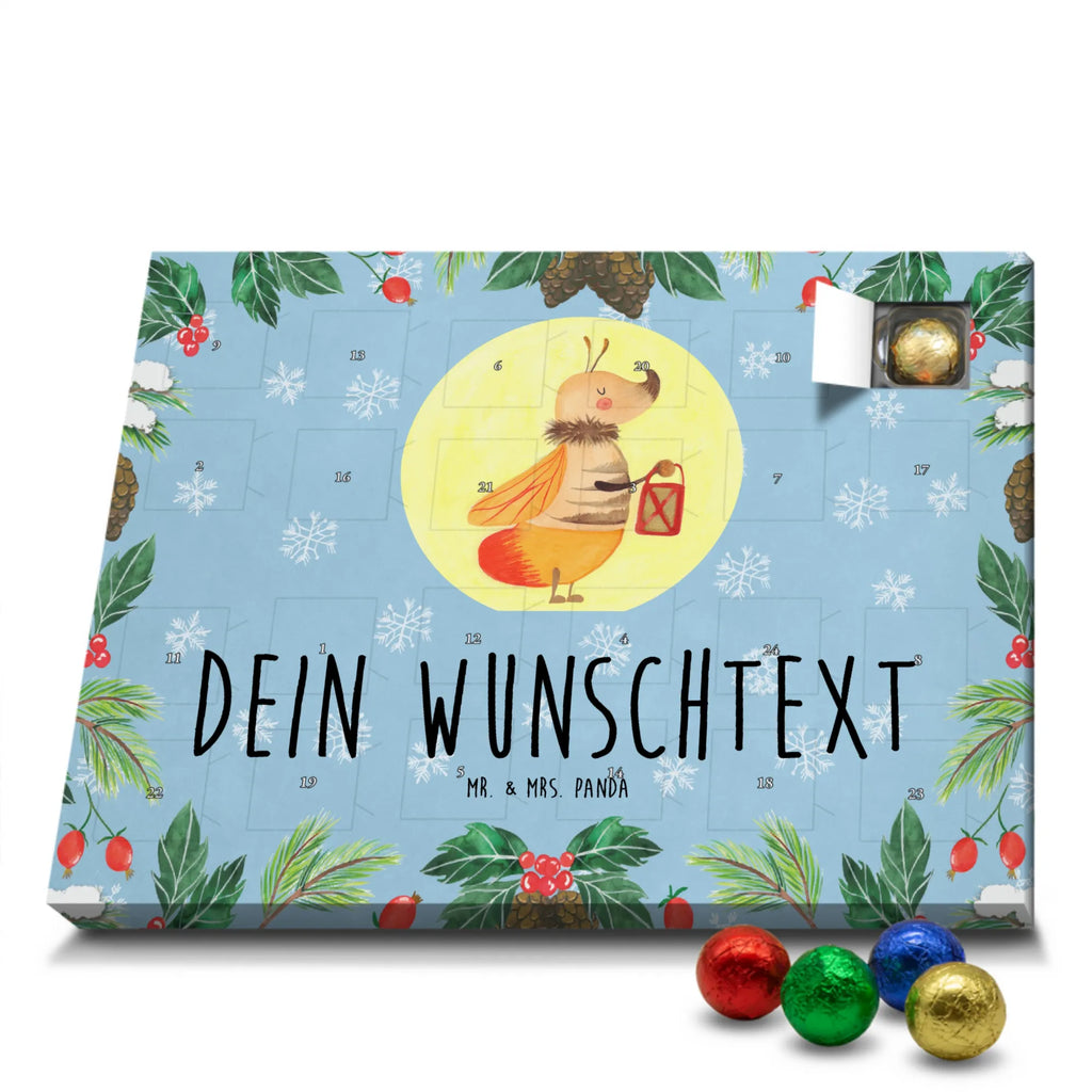 Personalisierter Schoko Adventskalender Glühwürmchen Personalisierter Adventskalender, Adventskalender mit Namen, Tiermotive, Gute Laune, lustige Sprüche, Tiere, Glühwürmchen, Glühwurm, Falter, Liebe, Leuchten, magisch, Liebesbeweis, Lieblingsmensch, Verlobung, Heiratsantrag, Jahrestag, Liebesspruch