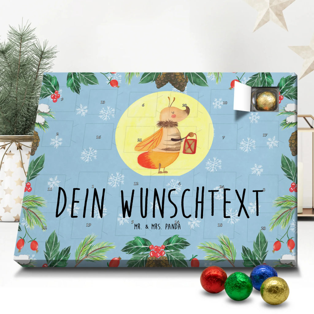 Personalisierter Schoko Adventskalender Glühwürmchen Personalisierter Adventskalender, Adventskalender mit Namen, Tiermotive, Gute Laune, lustige Sprüche, Tiere, Glühwürmchen, Glühwurm, Falter, Liebe, Leuchten, magisch, Liebesbeweis, Lieblingsmensch, Verlobung, Heiratsantrag, Jahrestag, Liebesspruch