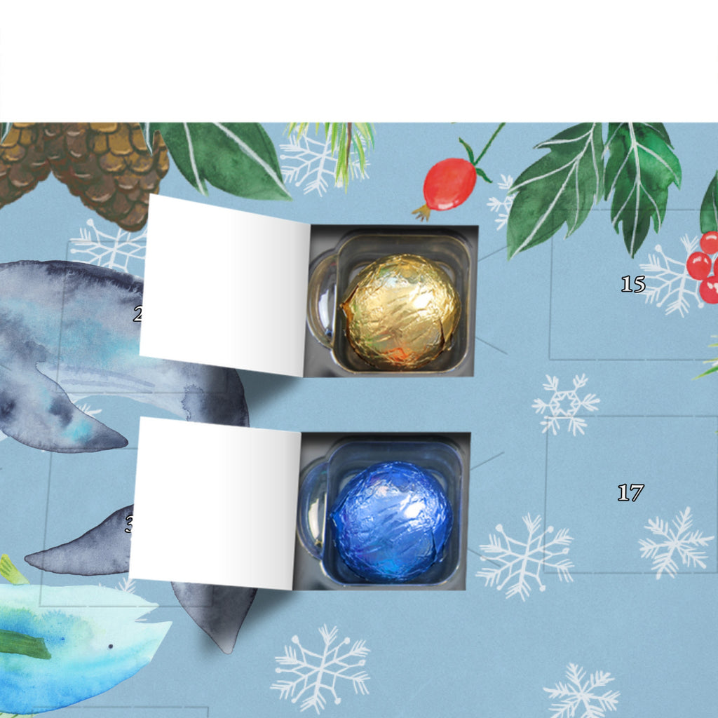 Personalisierter Schoko Adventskalender Walfisch Thunfisch Personalisierter Adventskalender, Adventskalender mit Namen, Tiermotive, Gute Laune, lustige Sprüche, Tiere, Wal, Wahl, Tunfisch, Wortwitz lustig, Spruch lustig, Flachwitz, Witz, Spruch des Tages, Flachwitz Geschenk