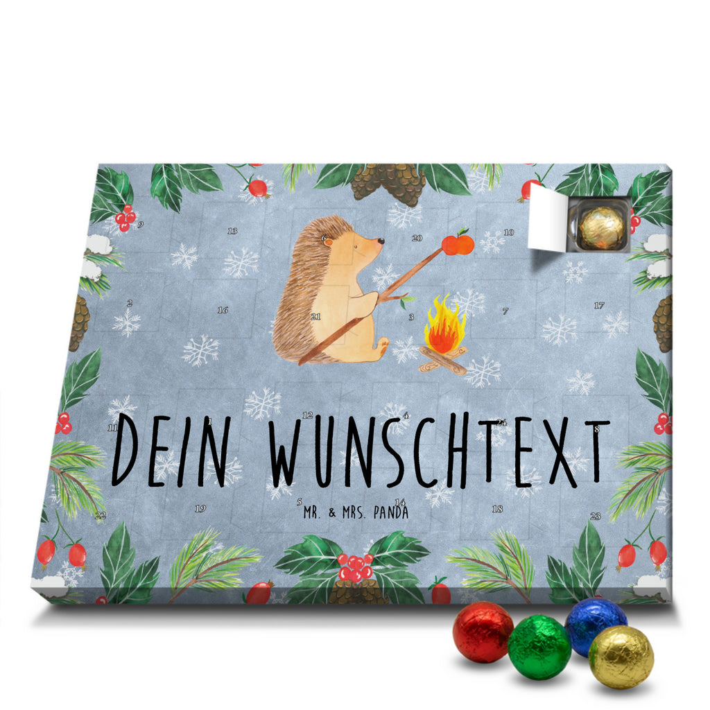 Personalisierter Schoko Adventskalender Igel Grillen Personalisierter Adventskalender, Adventskalender mit Namen, Tiermotive, Gute Laune, lustige Sprüche, Tiere, Igel, Grillen, Ziele, Motivation, arbeitslos, Sinn des Lebens, Spruch