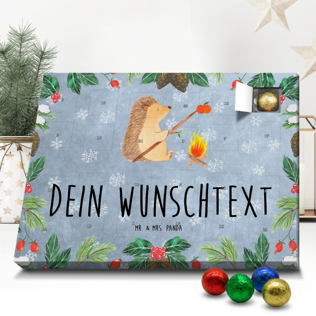 Personalisierter Schoko Adventskalender Igel Grillen Personalisierter Adventskalender, Adventskalender mit Namen, Tiermotive, Gute Laune, lustige Sprüche, Tiere, Igel, Grillen, Ziele, Motivation, arbeitslos, Sinn des Lebens, Spruch