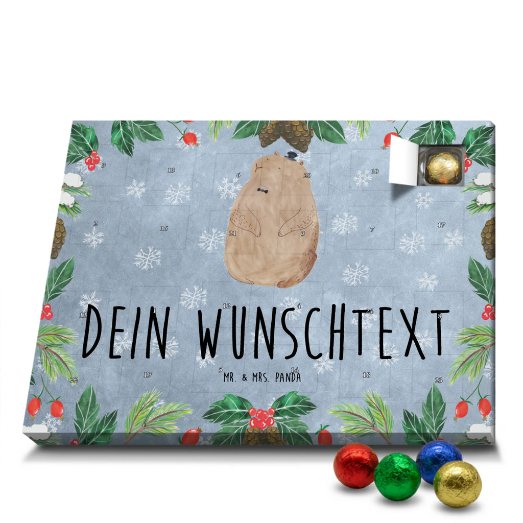 Personalisierter Schoko Adventskalender Murmeltier Personalisierter Adventskalender, Adventskalender mit Namen, Tiermotive, Gute Laune, lustige Sprüche, Tiere, Murmeltier, Knigge, Fröhlichkeit, Freundlichkeit, Respekt, Anstand