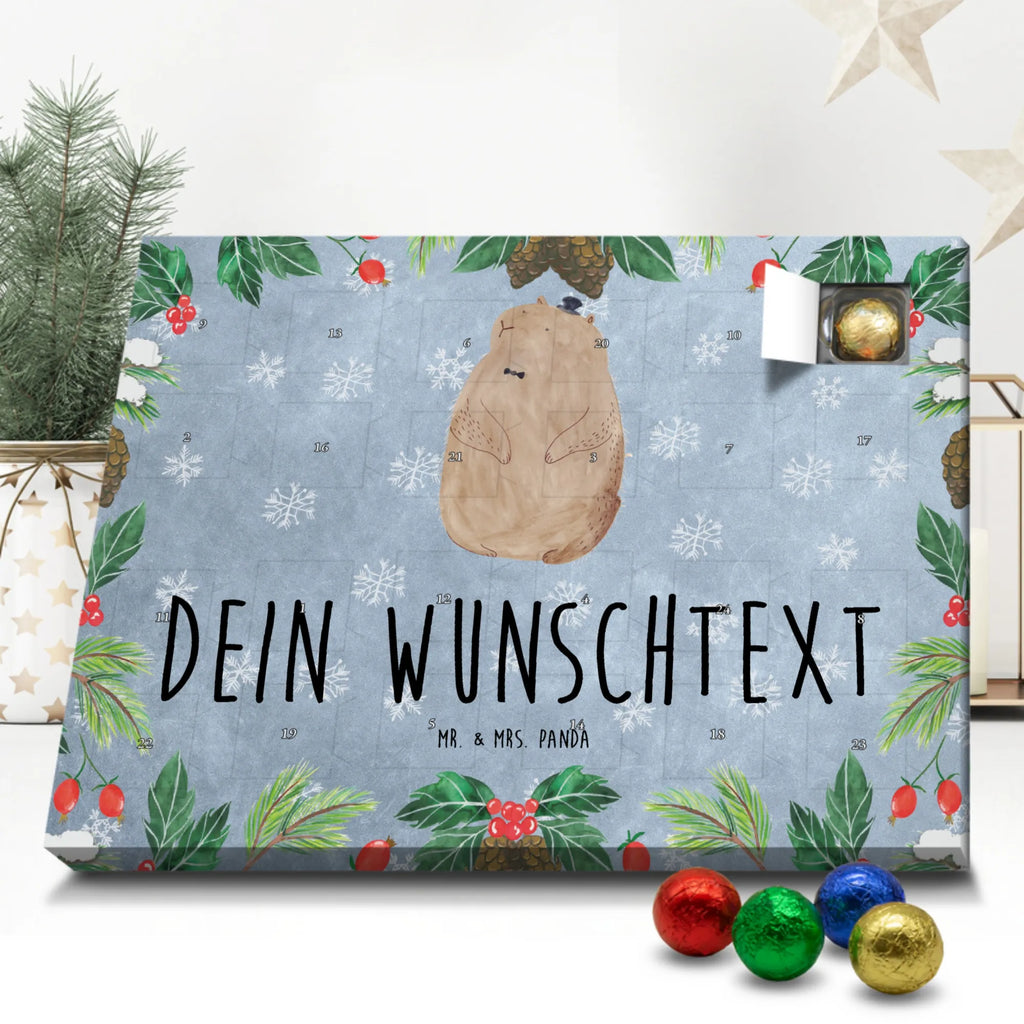 Personalisierter Schoko Adventskalender Murmeltier Personalisierter Adventskalender, Adventskalender mit Namen, Tiermotive, Gute Laune, lustige Sprüche, Tiere, Murmeltier, Knigge, Fröhlichkeit, Freundlichkeit, Respekt, Anstand