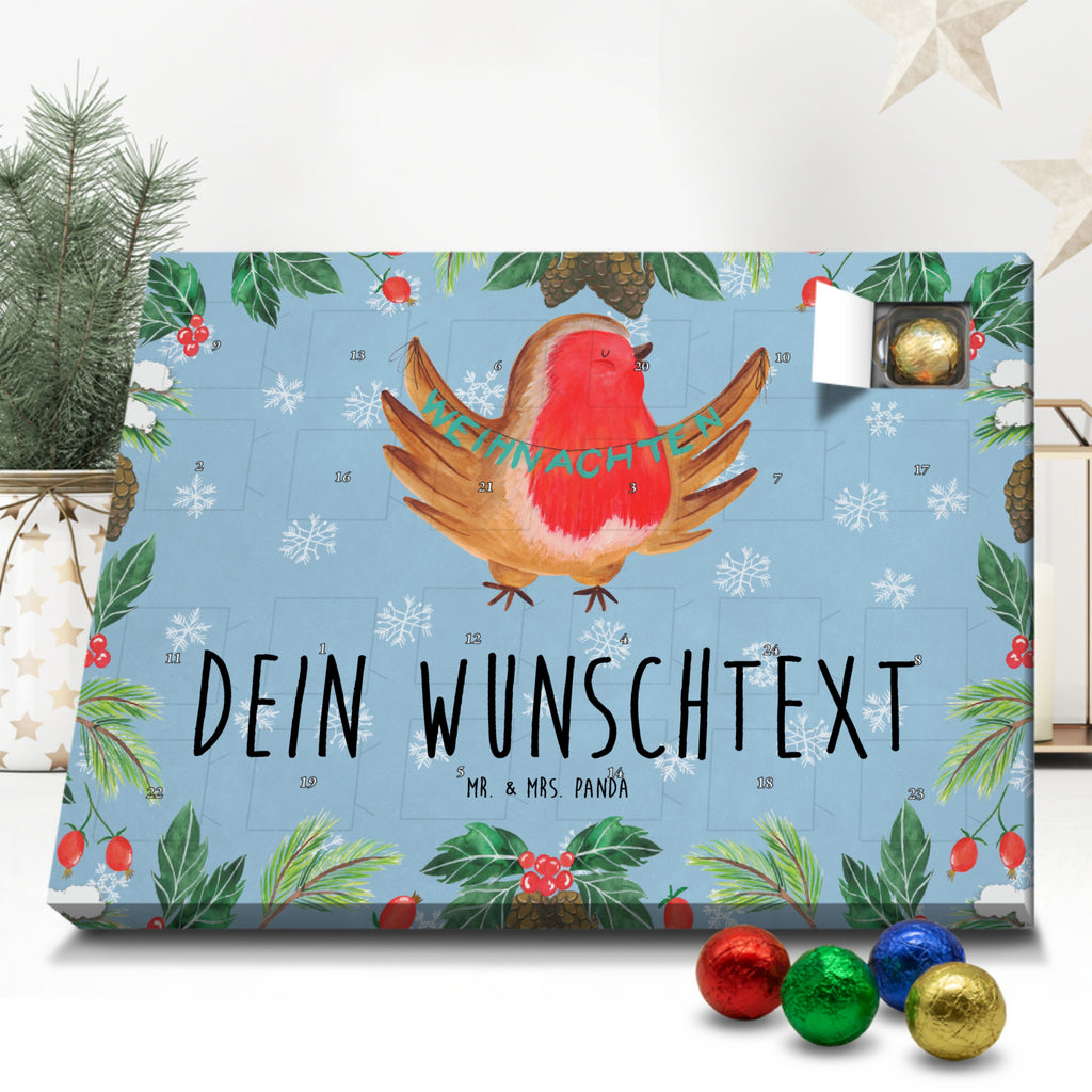 Personalisierter Schoko Adventskalender Rotkehlchen Weihnachten Personalisierter Adventskalender, Adventskalender mit Namen, Winter, Weihnachten, Weihnachtsdeko, Nikolaus, Advent, Heiligabend, Wintermotiv, Frohe Weihnachten, Weihnachtsmotiv, Weihnachtsgruß, Vogel, xmas