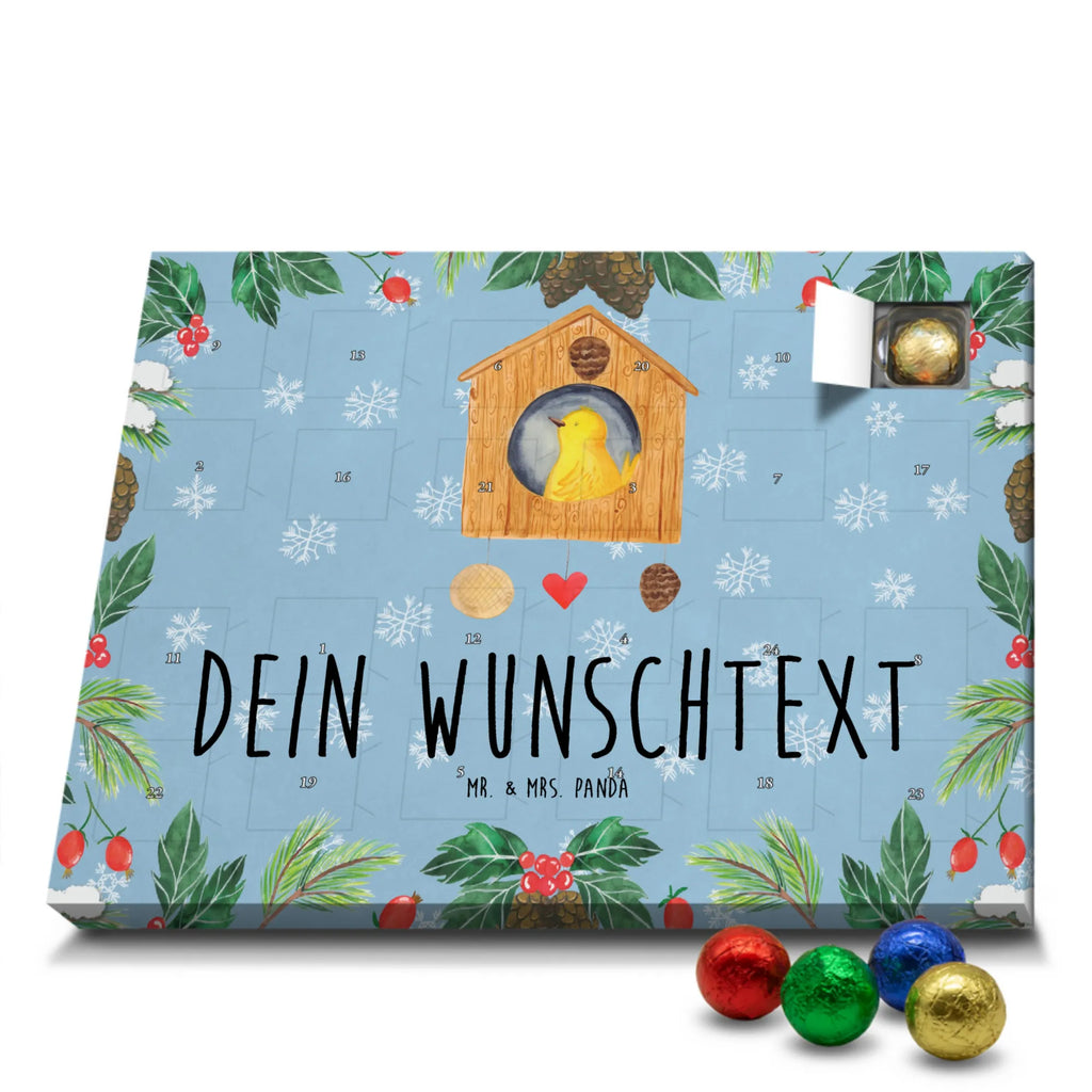 Personalisierter Schoko Adventskalender Vogel Haus Personalisierter Adventskalender, Adventskalender mit Namen, Tiermotive, Gute Laune, lustige Sprüche, Tiere, Vogel, Vögel, Vogelhaus, Vogelhäuschen, Home sweet home, Zuhause, Nest, Eigenheim, Familie, Wohnung, Haus, unser Haus, Lieblingsort, Castle