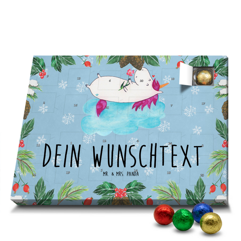 Personalisierter Schoko Adventskalender Einhorn Verliebt Personalisierter Adventskalender, Adventskalender mit Namen, Einhorn, Einhörner, Einhorn Deko, Pegasus, Unicorn, verliebt, Liebe, Liebesbeweis, Freundin, Wolke