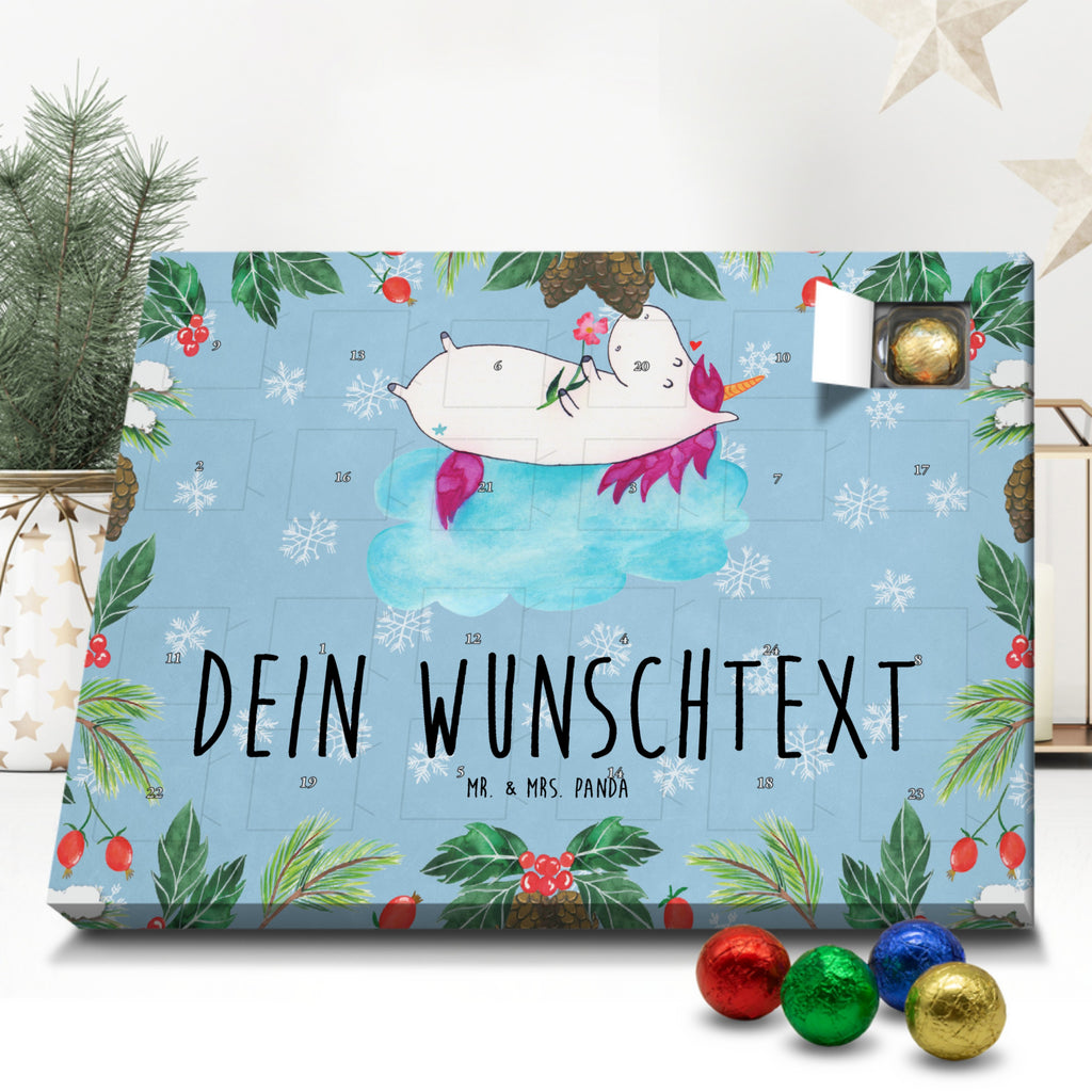 Personalisierter Schoko Adventskalender Einhorn Verliebt Personalisierter Adventskalender, Adventskalender mit Namen, Einhorn, Einhörner, Einhorn Deko, Pegasus, Unicorn, verliebt, Liebe, Liebesbeweis, Freundin, Wolke