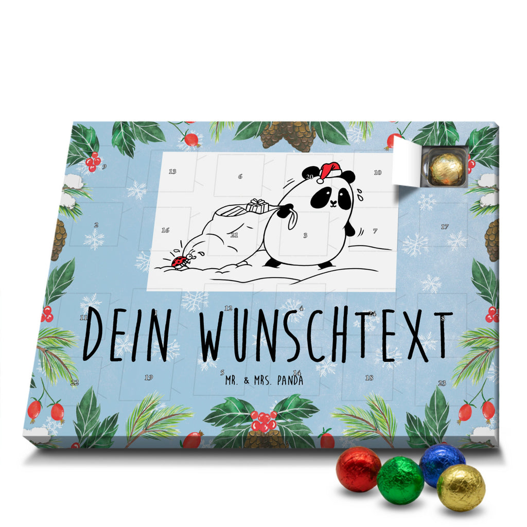 Personalisierter Schoko Adventskalender Panda Weihnachten Personalisierter Adventskalender, Adventskalender mit Namen