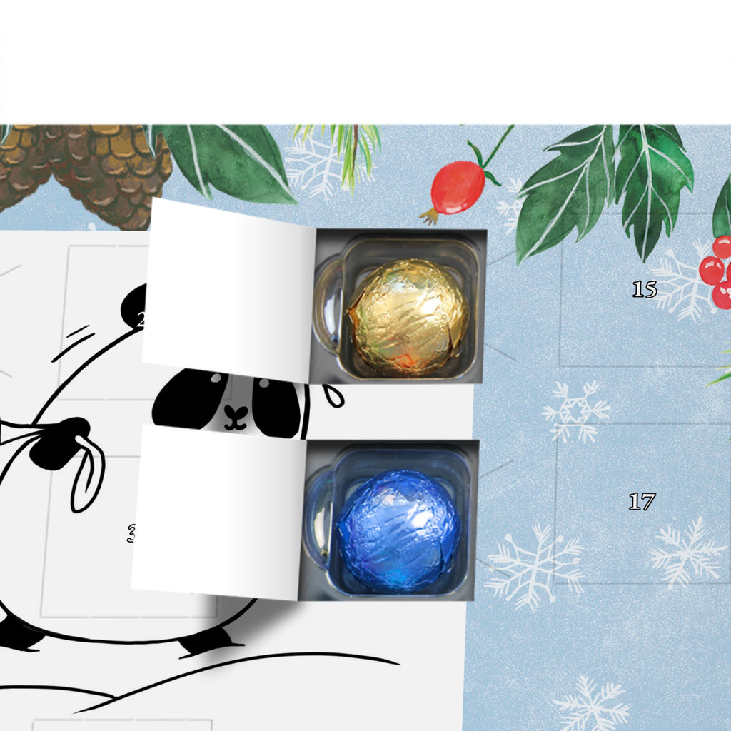 Personalisierter Schoko Adventskalender Panda Weihnachten Personalisierter Adventskalender, Adventskalender mit Namen