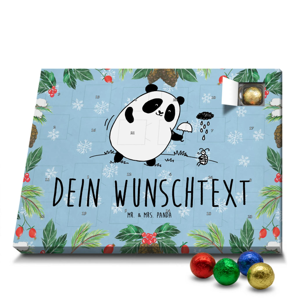 Personalisierter Schoko Adventskalender Panda Zusammenhalt Personalisierter Adventskalender, Adventskalender mit Namen