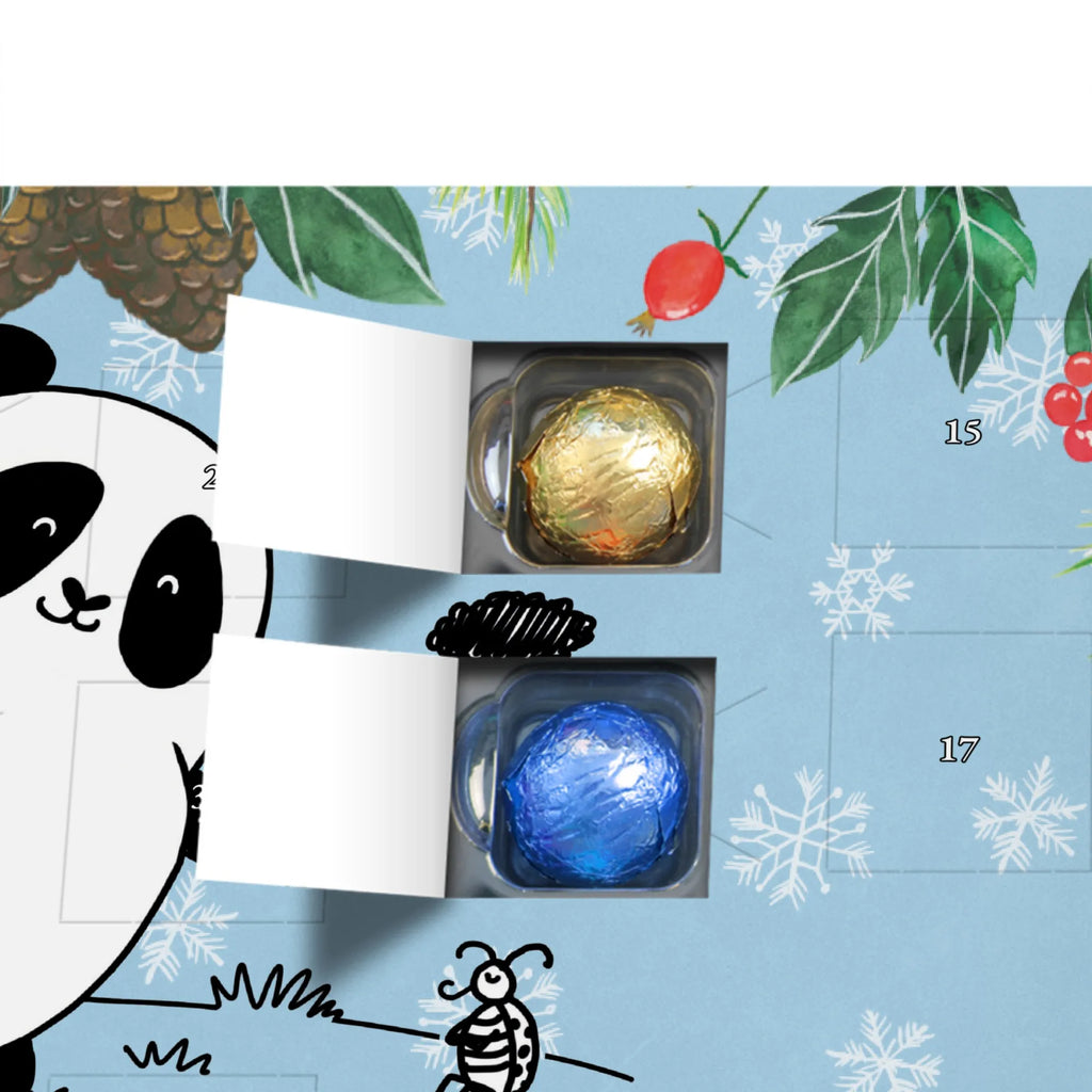 Personalisierter Schoko Adventskalender Panda Zusammenhalt Personalisierter Adventskalender, Adventskalender mit Namen