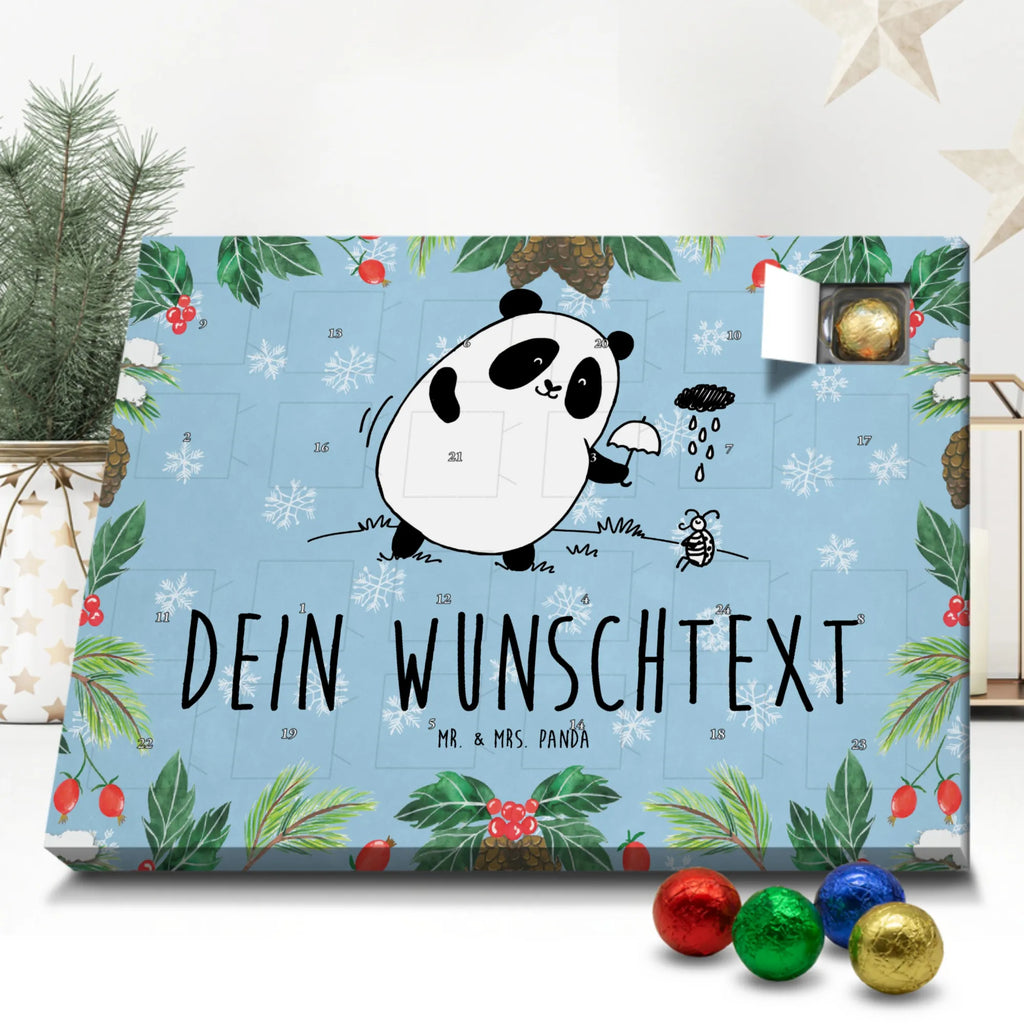 Personalisierter Schoko Adventskalender Panda Zusammenhalt Personalisierter Adventskalender, Adventskalender mit Namen