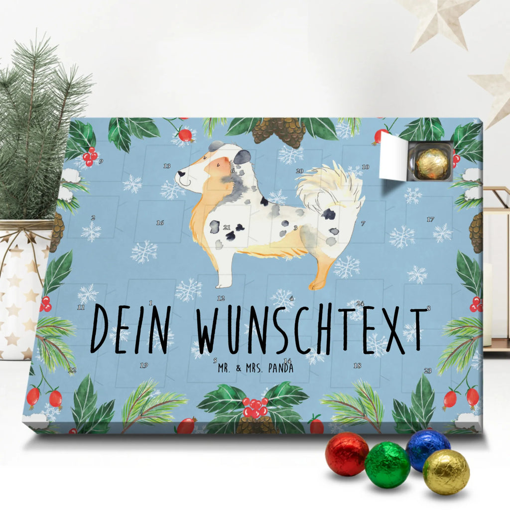 Personalisierter Schoko Adventskalender Hund Australien Shepherd Personalisierter Adventskalender, Adventskalender mit Namen, Hund, Hundemotiv, Haustier, Hunderasse, Tierliebhaber, Hundebesitzer, Sprüche, Australien Shepherd, Shepherd, Hundeliebe, Familienhund, Spruch