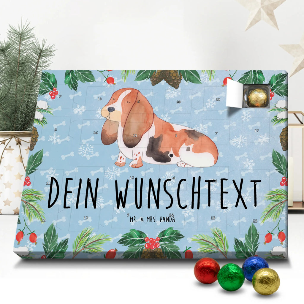 Personalisierter Schoko Adventskalender Hund Basset Hound Personalisierter Adventskalender, Adventskalender mit Namen, Hund, Hundemotiv, Haustier, Hunderasse, Tierliebhaber, Hundebesitzer, Sprüche, Basset Hound, Basset, Hundeliebe, kinderlos