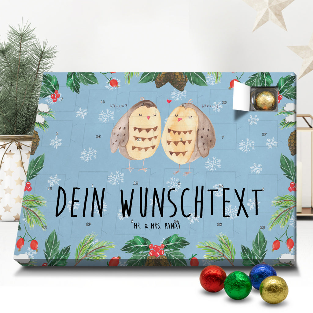 Personalisierter Schoko Adventskalender Eulen Liebe Personalisierter Adventskalender, Adventskalender mit Namen, Eule, Eule Deko, Liebe, Hochzeit Spruch, Owl, All you need is love, Liebe Spruch, Freundin Geschenk, Freund, Wortspiel lustig