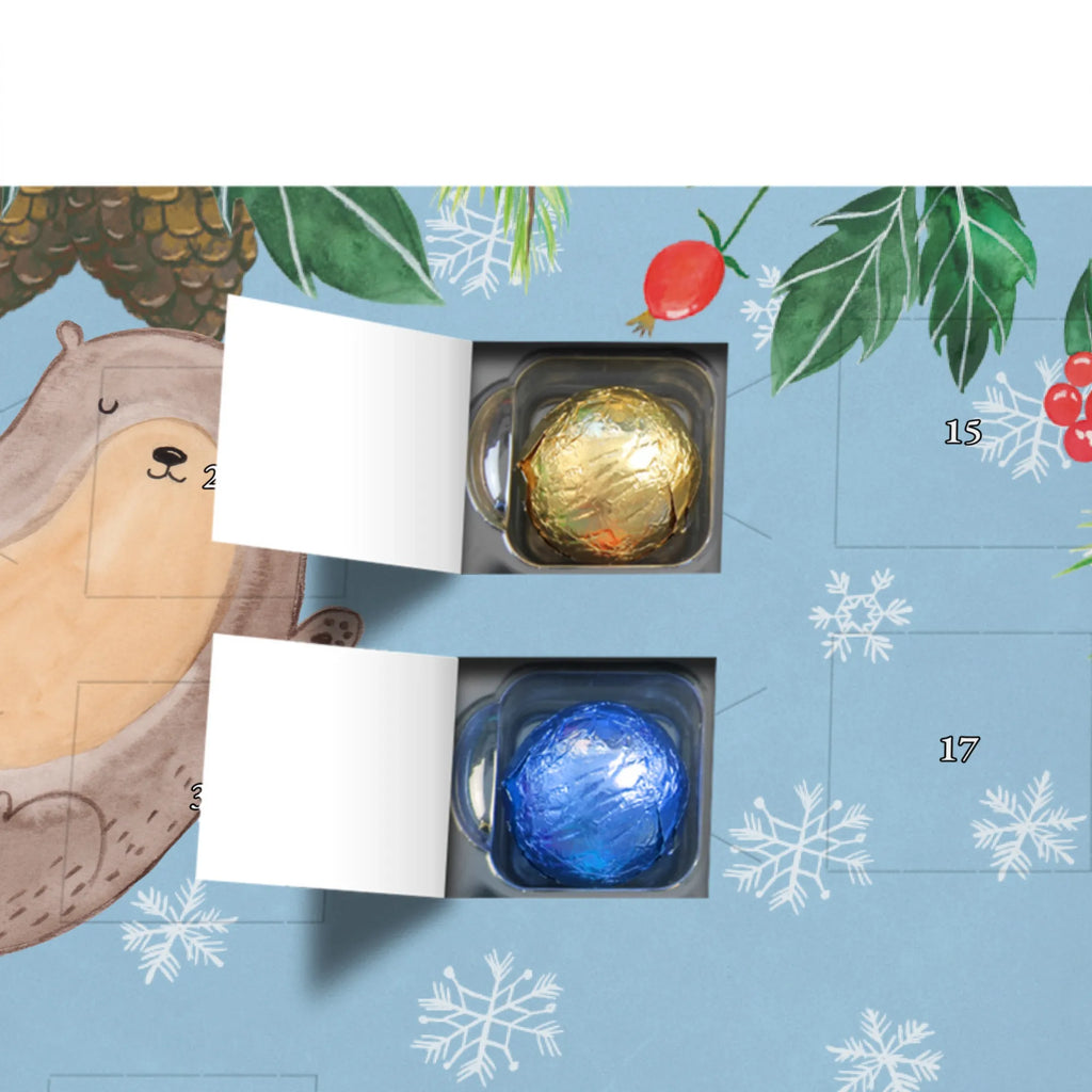 Personalisierter Schoko Adventskalender Otter Umarmen Personalisierter Adventskalender, Adventskalender mit Namen, Otter, Fischotter, Seeotter, Otter Seeotter See Otter