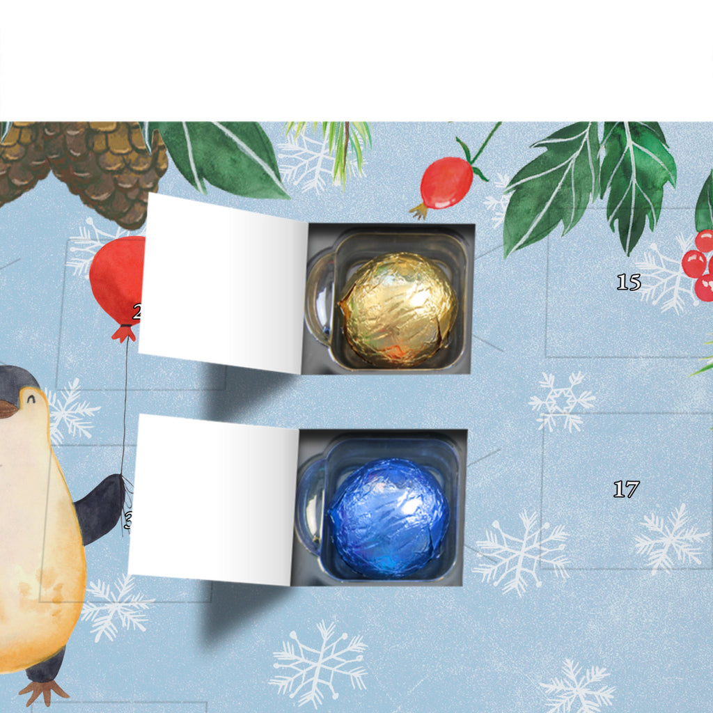 Personalisierter Schoko Adventskalender Pinguin Luftballon Personalisierter Adventskalender, Adventskalender mit Namen, Pinguin, Pinguine, Luftballon, Tagträume, Lebenslust, Geschenk Freundin, Geschenkidee, beste Freundin, Motivation, Neustart, neues Leben, Liebe, Glück