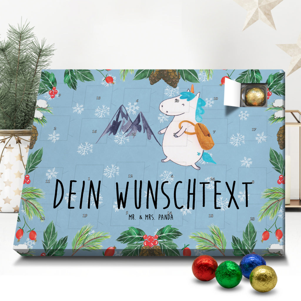 Personalisierter Schoko Adventskalender Einhorn Bergsteiger Personalisierter Adventskalender, Adventskalender mit Namen, Einhorn, Einhörner, Einhorn Deko, Pegasus, Unicorn, Bergsteiger, Abenteuer, Berge, Abenteurer, Weltenbummler, Weltreise, Reisen, Urlaub, Entdecker