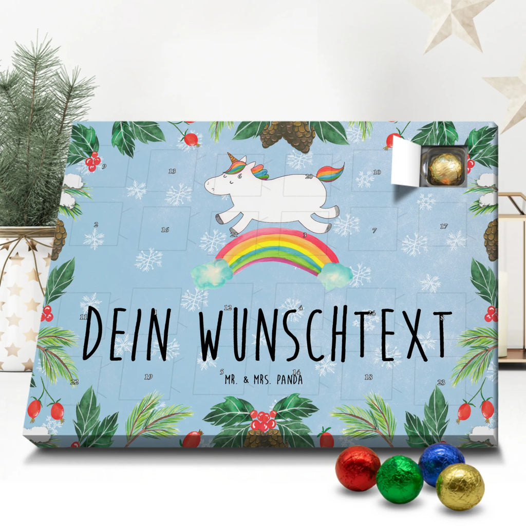 Personalisierter Schoko Adventskalender Einhorn Regenbogen Personalisierter Adventskalender, Adventskalender mit Namen, Einhorn, Einhörner, Einhorn Deko, Pegasus, Unicorn, Regenbogen, Glitzer, Einhornpower, Erwachsenwerden, Einhornautobahn