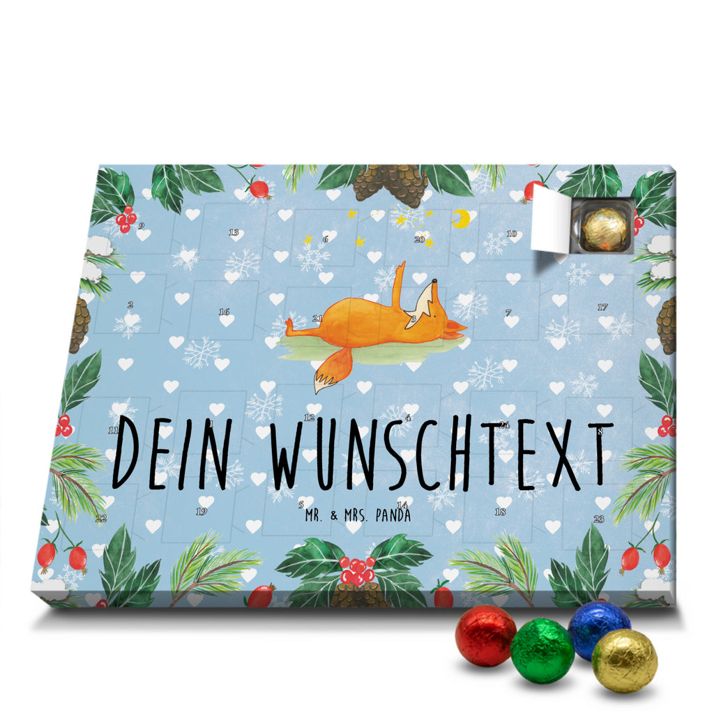 Personalisierter Schoko Adventskalender Fuchs Sterne Personalisierter Adventskalender, Adventskalender mit Namen, Fuchs, Füchse, tröstende Worte, Spruch positiv, Spruch schön, Romantik, Always Look on the Bright Side of Life