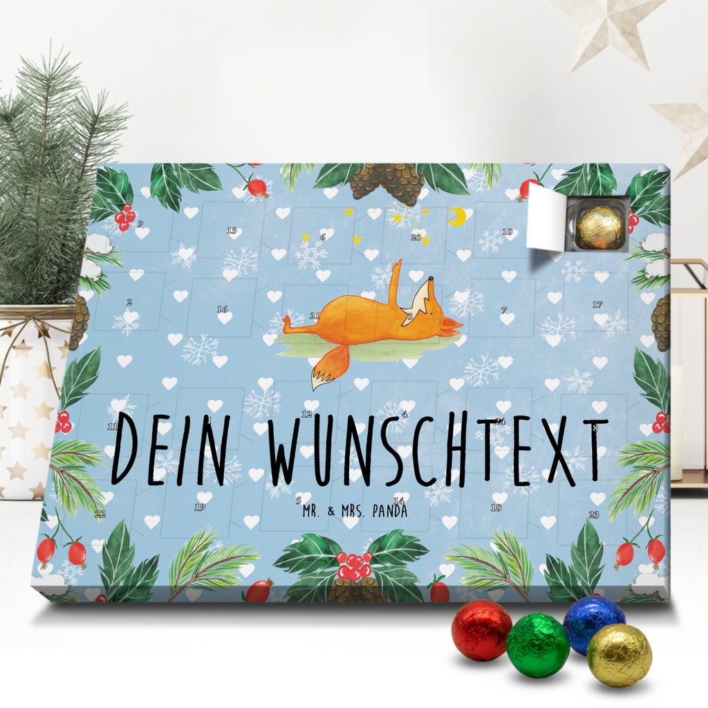 Personalisierter Schoko Adventskalender Fuchs Sterne Personalisierter Adventskalender, Adventskalender mit Namen, Fuchs, Füchse, tröstende Worte, Spruch positiv, Spruch schön, Romantik, Always Look on the Bright Side of Life