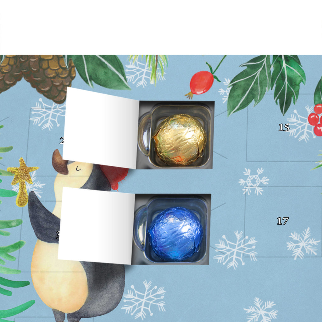 Personalisierter Schoko Adventskalender Pinguin Weihnachtsbaum Personalisierter Adventskalender, Adventskalender mit Namen, Winter, Weihnachten, Weihnachtsdeko, Nikolaus, Advent, Heiligabend, Wintermotiv, Pinguin