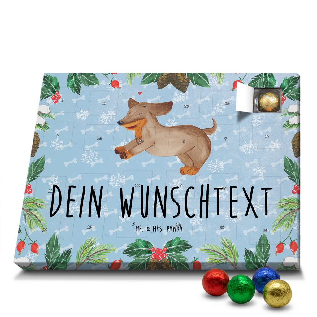 Personalisierter Schoko Adventskalender Hund Dackel Personalisierter Adventskalender, Adventskalender mit Namen, Hund, Hundemotiv, Haustier, Hunderasse, Tierliebhaber, Hundebesitzer, Sprüche, Hunde, Dackel, Dachshund, happy dog