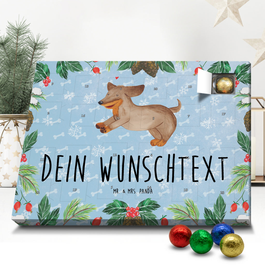 Personalisierter Schoko Adventskalender Hund Dackel Personalisierter Adventskalender, Adventskalender mit Namen, Hund, Hundemotiv, Haustier, Hunderasse, Tierliebhaber, Hundebesitzer, Sprüche, Hunde, Dackel, Dachshund, happy dog