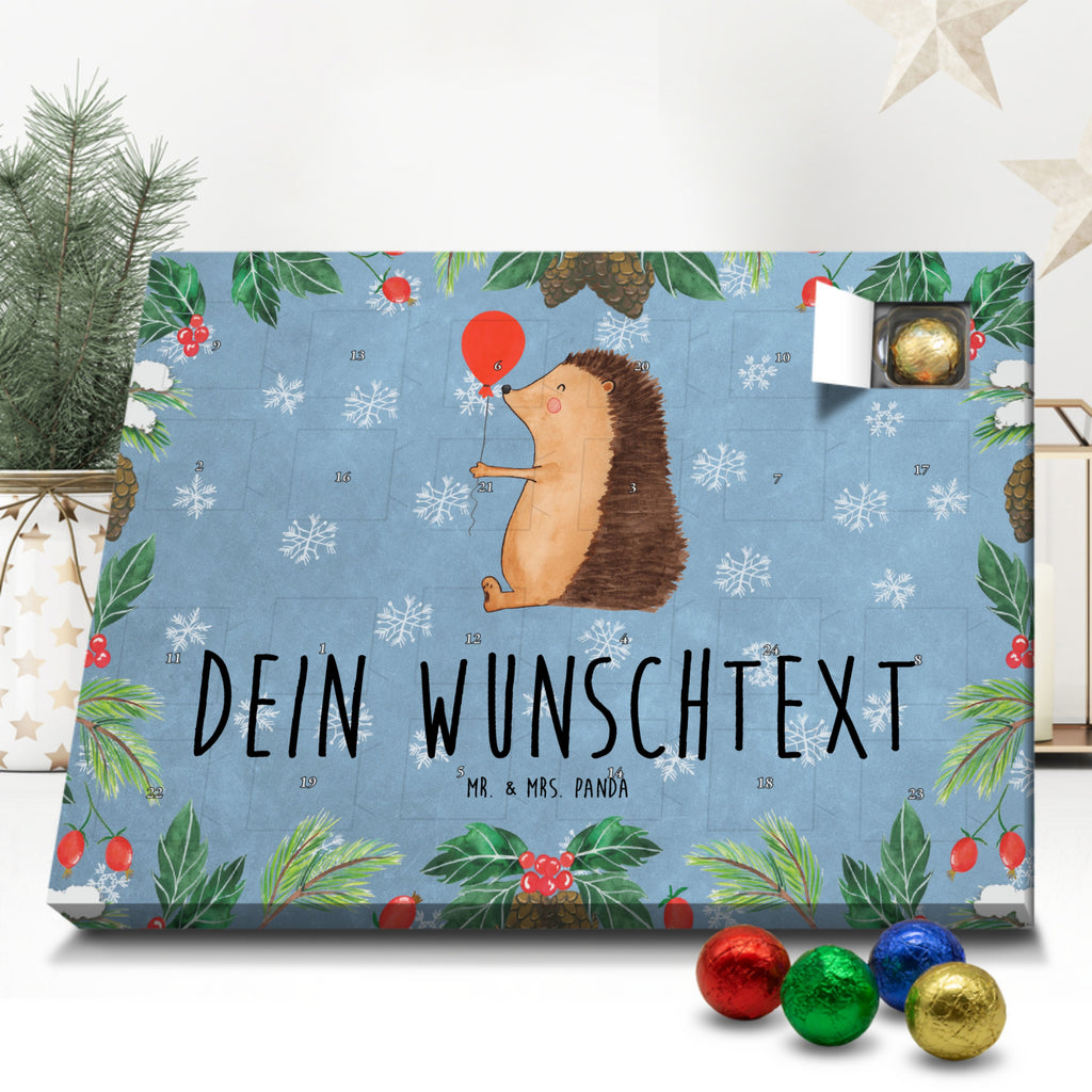 Personalisierter Schoko Adventskalender Igel Luftballon Personalisierter Adventskalender, Adventskalender mit Namen, Tiermotive, Gute Laune, lustige Sprüche, Tiere, Igel, Geburtstag, Herzlichen Glückwunsch, Glückwunsch, Geburtstagskind, Ballon, Happy Birthday