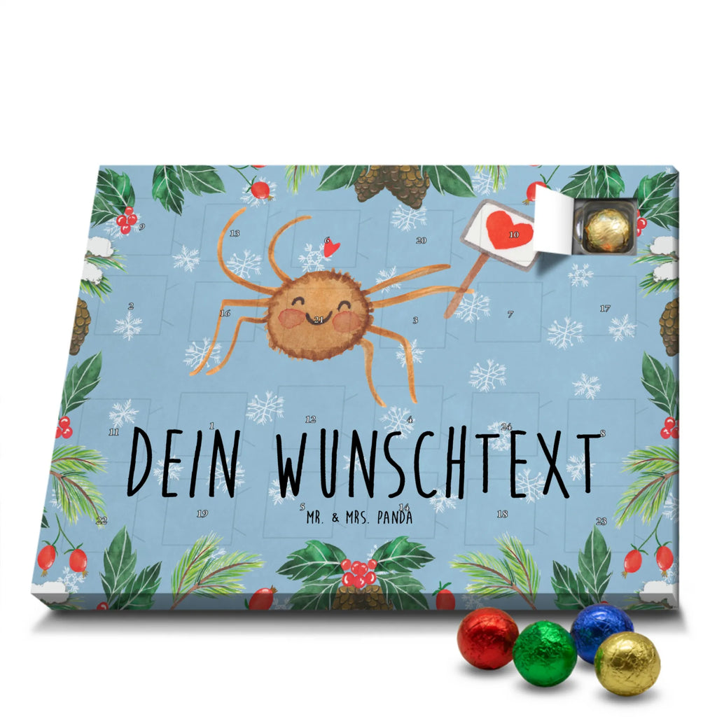 Personalisierter Schoko Adventskalender Spinne Agathe Motivation Personalisierter Adventskalender, Adventskalender mit Namen, Spinne Agathe, Spinne, Agathe, Videos, Merchandise, Motivation, Glück, Liebe, Vertrauen, Dankeschön