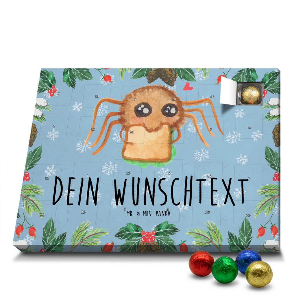 Personalisierter Schoko Adventskalender Spinne Agathe Sandwich Personalisierter Adventskalender, Adventskalender mit Namen, Spinne Agathe, Spinne, Agathe, Videos, Merchandise, Glück, Mut, Hungrig, Verfressen, Lebensfreude, Alles wird gut, Hunger