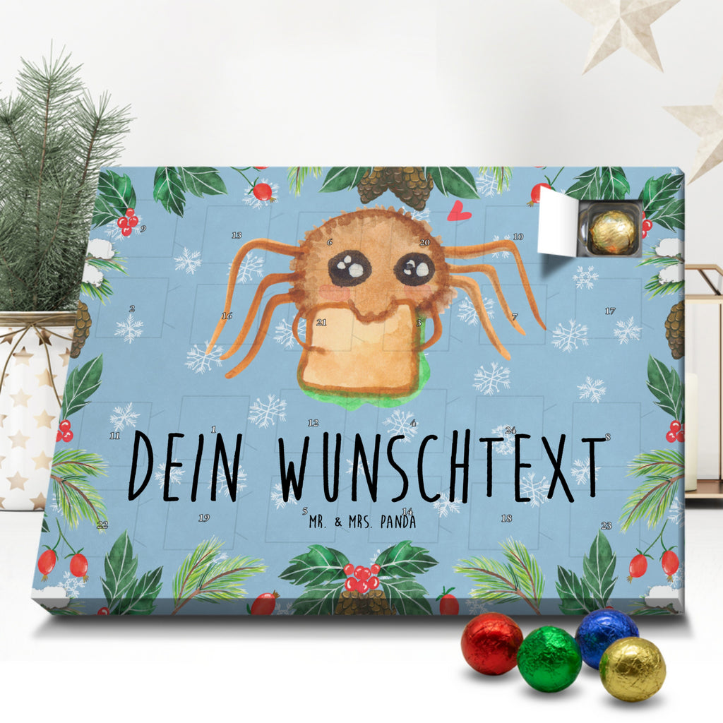 Personalisierter Schoko Adventskalender Spinne Agathe Sandwich Personalisierter Adventskalender, Adventskalender mit Namen, Spinne Agathe, Spinne, Agathe, Videos, Merchandise, Glück, Mut, Hungrig, Verfressen, Lebensfreude, Alles wird gut, Hunger