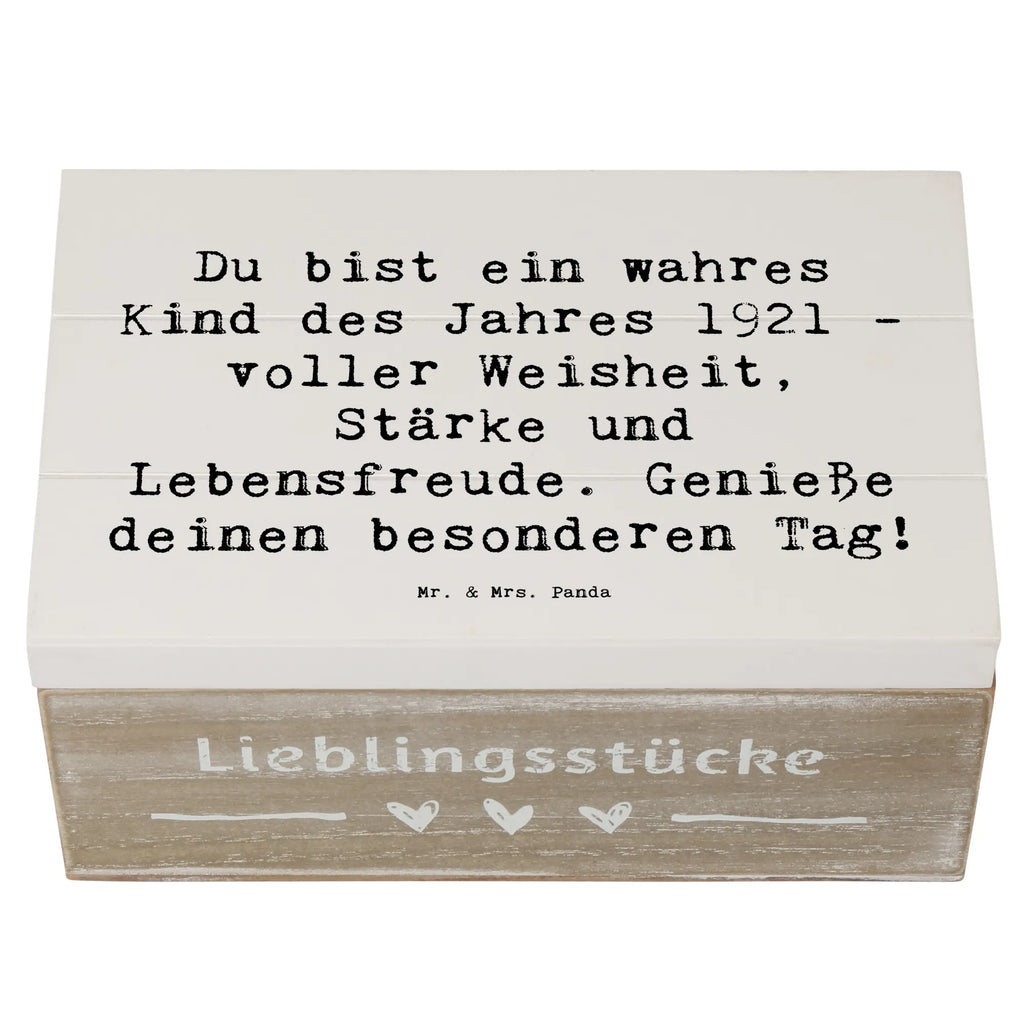 Holzkiste Spruch Du bist ein wahres Kind des Jahres 1921 - voller Weisheit, Stärke und Lebensfreude. Genieße deinen besonderen Tag! Holzkiste, Kiste, Schatzkiste, Truhe, Schatulle, XXL, Erinnerungsbox, Erinnerungskiste, Dekokiste, Aufbewahrungsbox, Geschenkbox, Geschenkdose, Geburtstag, Geburtstagsgeschenk, Geschenk